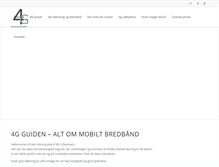 Tablet Screenshot of 4gmobiltbredbaand.dk